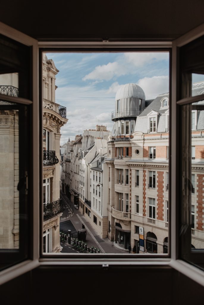 Photo de paris depuis un appartement